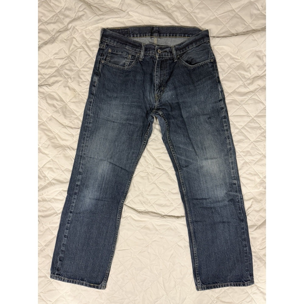 Levis 559 33X32 Actual 34X30 Mens Blue Jeans 100% Cotton Medium Wash